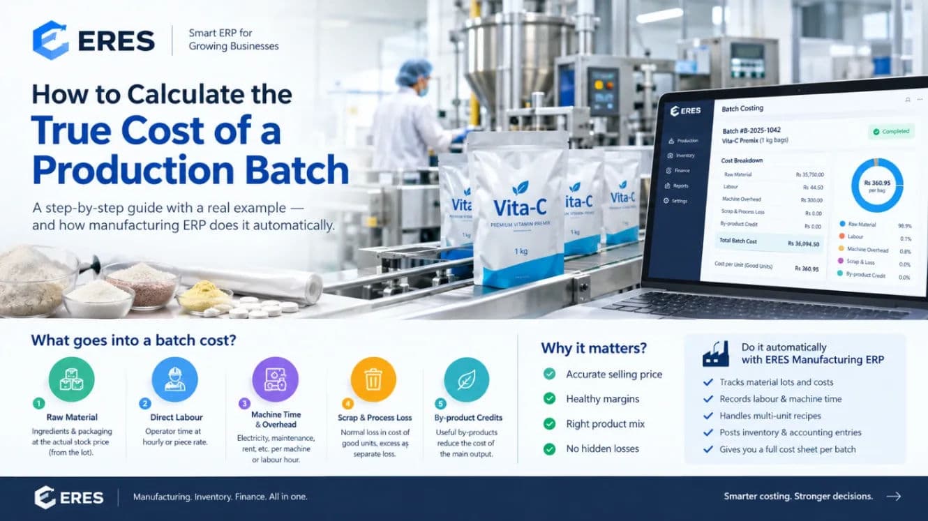 How to Calculate the Cost of a Production Batch (With a Worked Example)